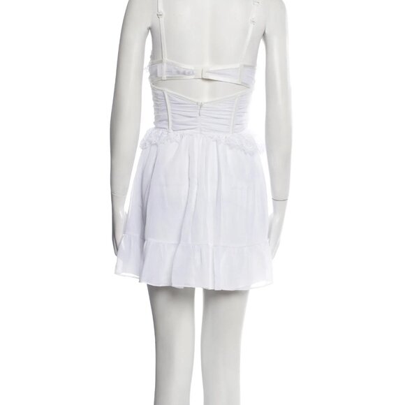 For Love & Lemons - White Mini Dress / Bachelorette / Bridal - Picture 3 of 3